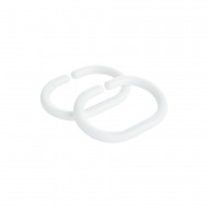 Кольца для шторки FIXSEN 12 шт белые (FX-1000A)