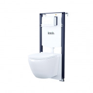 Комплект 3в1: подвесной унитаз, инсталляция и клавиша смыва белая, Basic, IDDIS (BASB030i73) Комплект 3в1: подвесной унитаз, инсталляция и клавиша смыва белая, Basic, IDDIS (BASB030i73)