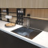 Кухонная мойка 60х50  лев. вып 3 1/2  MIXLINE PRO 20см с сифоном черный графит (552926)
