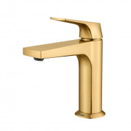 Смеситель Raglo для раковины монолитный, сатин золотой (R07.10.03) Смеситель Raglo для раковины монолитный, сатин золотой (R07.10.03)