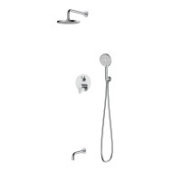 Душевая система для ванны и душа DQ Leipzig встраиваемая с изливом хром (DA1765601) Душевая система для ванны и душа DQ Leipzig встраиваемая с изливом хром (DA1765601)