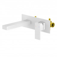 Смеситель для раковины встроенный Timo Selene белый матовый (2071/16SM) Смеситель для раковины встроенный Timo Selene белый матовый (2071/16SM)