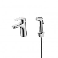 Смеситель для умывальника с гигиеническим душем Milardo Rora хром глянцевый (RORSB01M08) Смеситель для умывальника с гигиеническим душем Milardo Rora хром глянцевый (RORSB01M08)