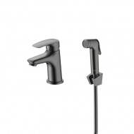 Смеситель для умывальника с гигиеническим душем Milardo Rora графит (RORGM01M08) Смеситель для умывальника с гигиеническим душем Milardo Rora графит (RORGM01M08)